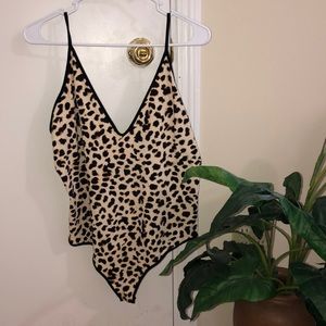 Express XL cheetah bodysuit